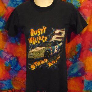 Rusty Wallace - Strike's Again - T-shirt - Black
